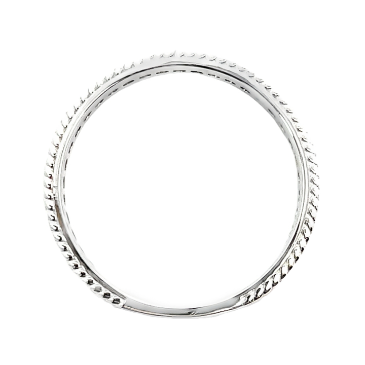 Diamond Braided Band 14K White Gold 0.36CT