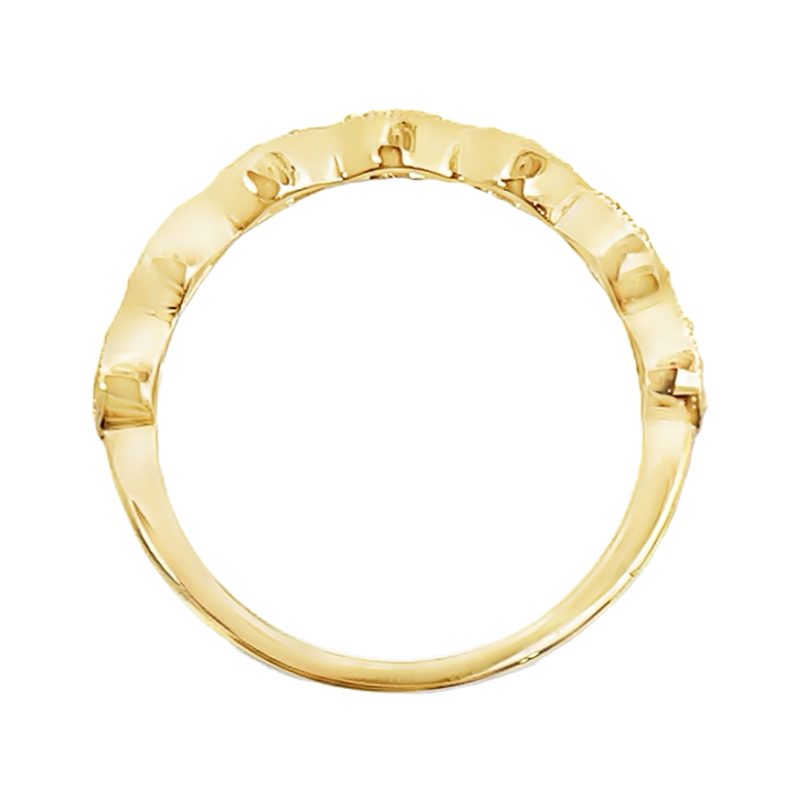 Diamond Marquise Style Milgrain Band 0.19CT
