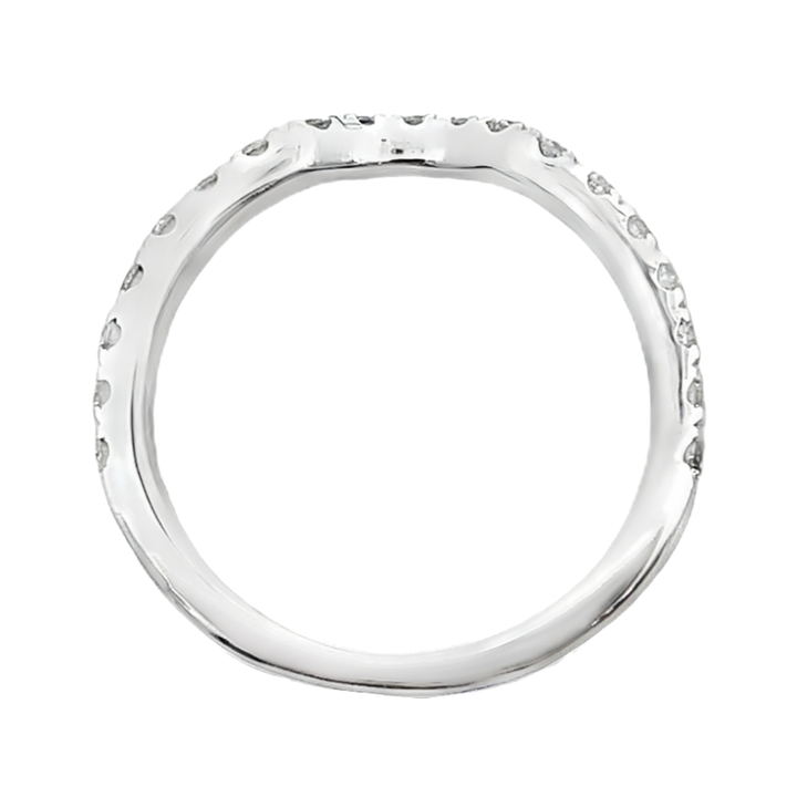 Diamond Curve Band 14K White Gold .38CTW