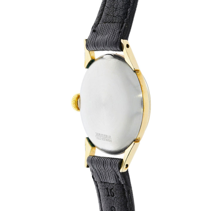 Elgin Enamel Bezel & Crosshair Dial Mens Watch Cal. 712 1940s