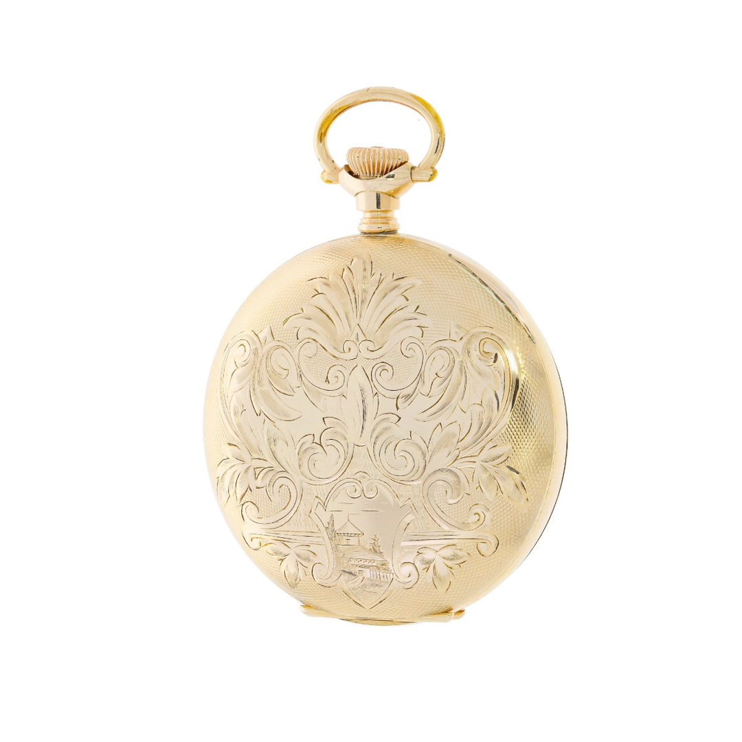 Elgin Hunting Case Pocket Watch Gold Filled