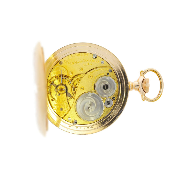 Elgin Hunting Case Pocket Watch Gold Filled