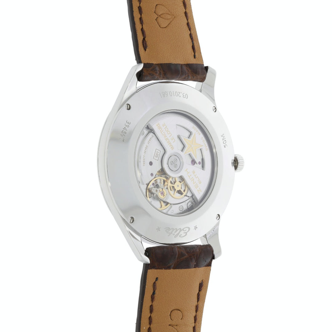 Zenith Elite Watch Auto Steel 27J 40MM BOX