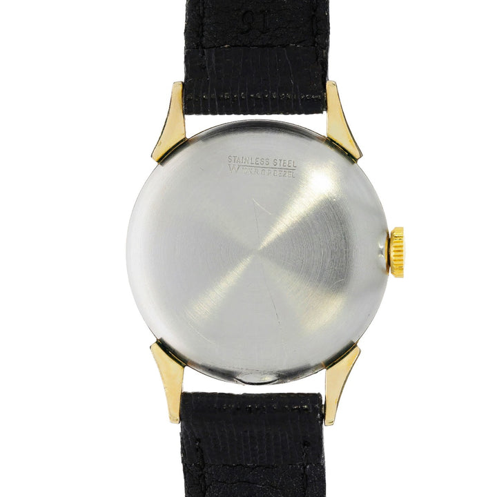 Elgin Enamel Bezel & Crosshair Dial Mens Watch Cal. 712 1940s