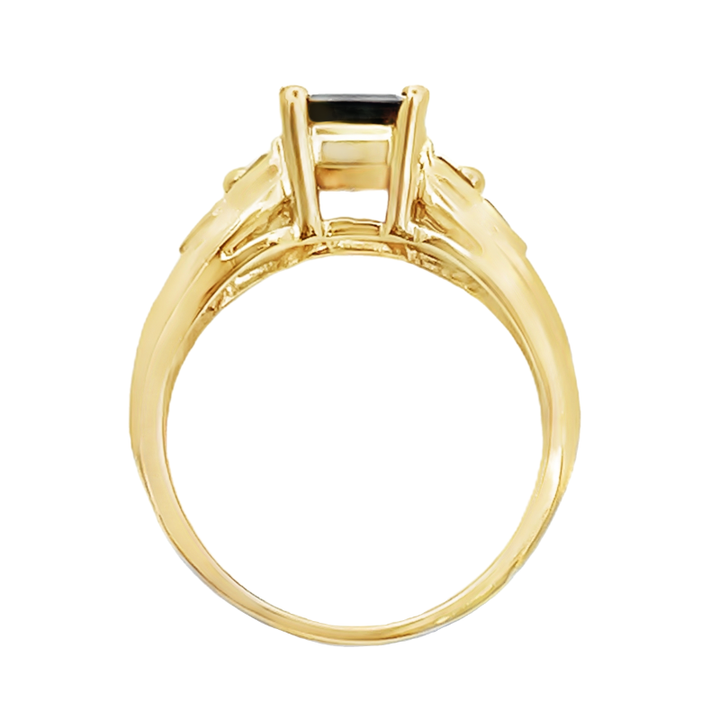Vintage Garnet Ring 14K Yellow Gold 2.82CTW