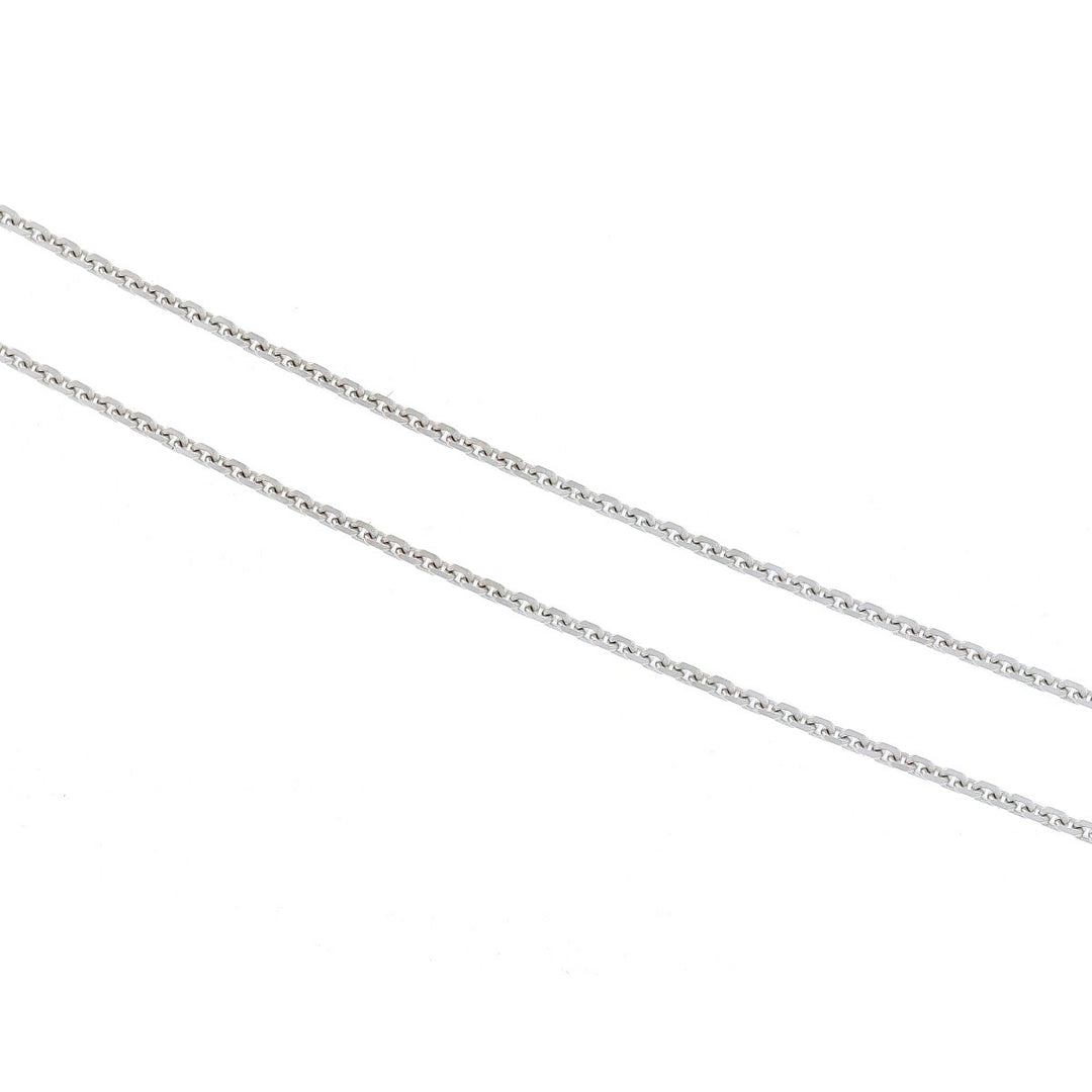 Square Diamond Pendant 18K White Gold .30CTW