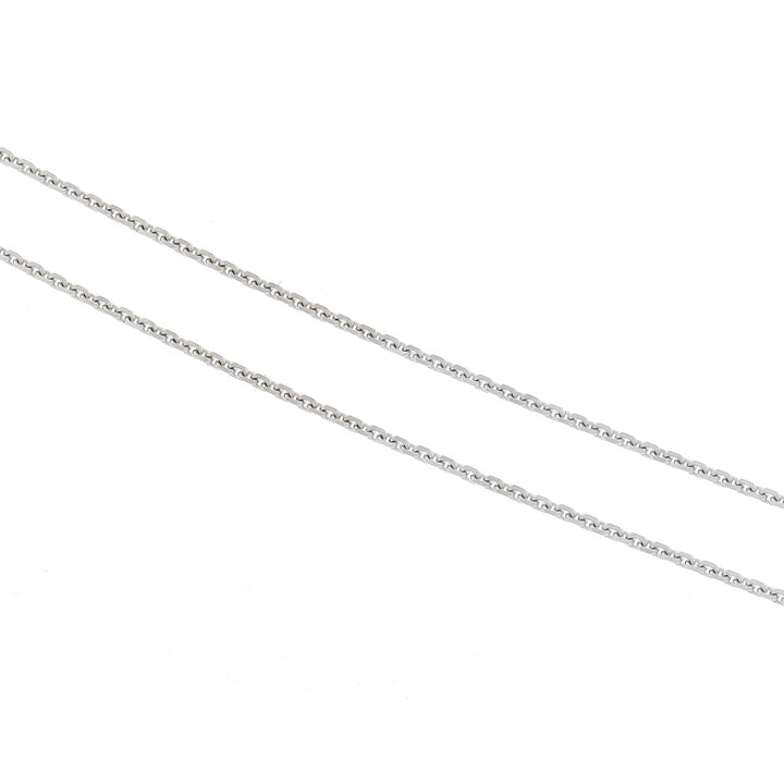 Square Diamond Pendant 18K White Gold .30CTW