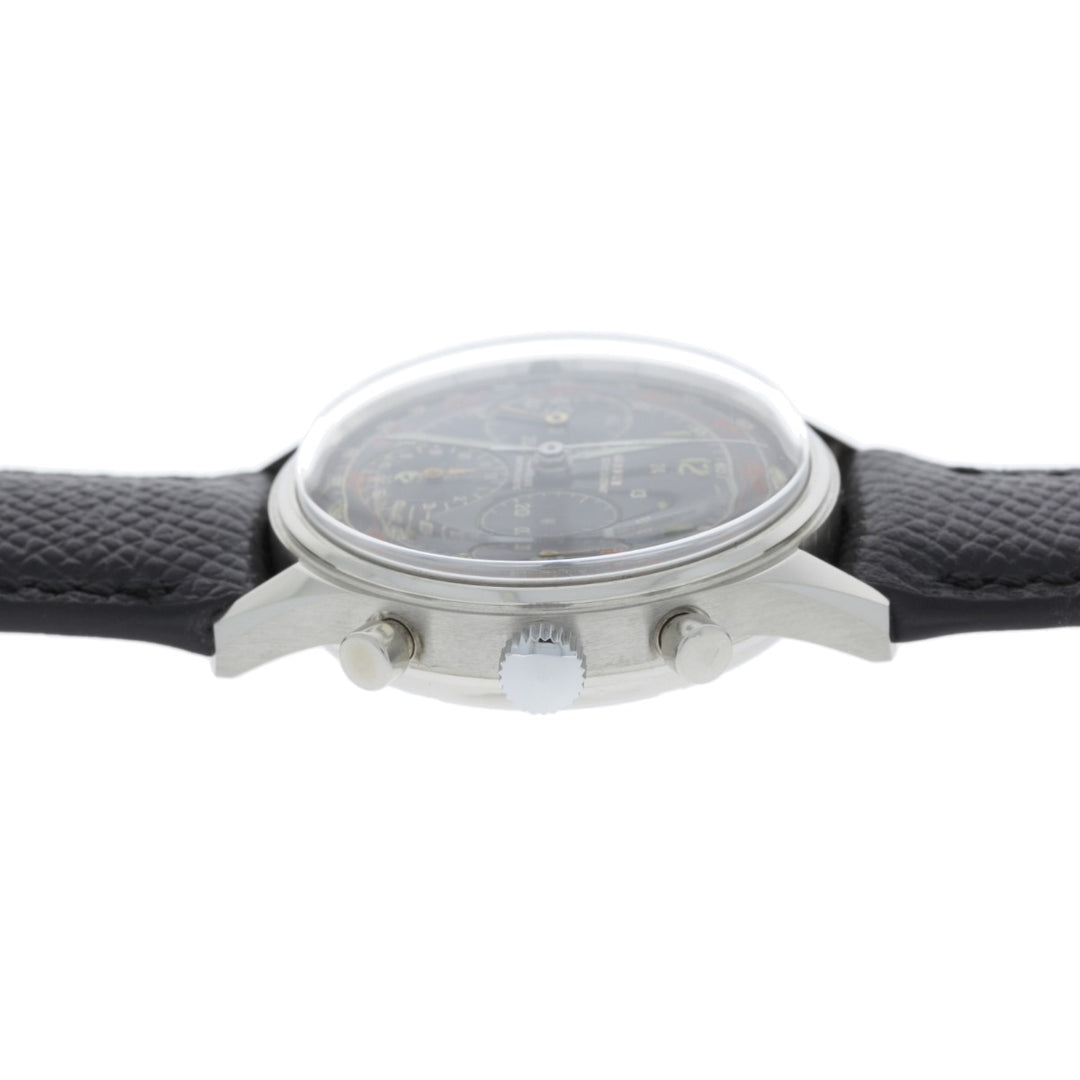 Jardur Chronograph Stainless Steel Valjoux 72 1950's 37.5MM