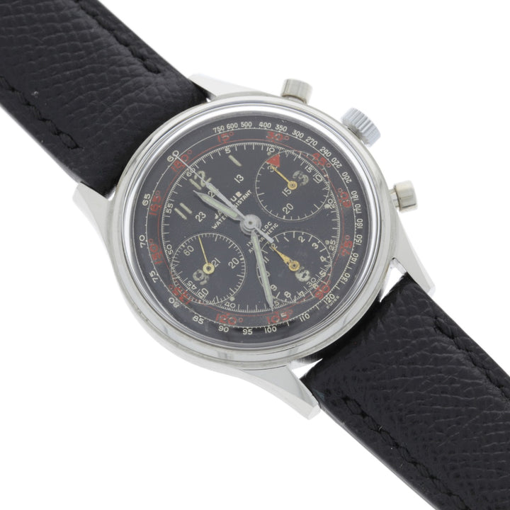 Jardur Chronograph Stainless Steel Valjoux 72 1950's 37.5MM