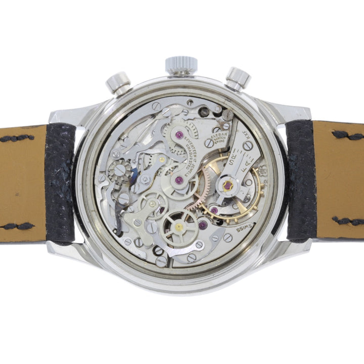 Jardur Chronograph Stainless Steel Valjoux 72 1950's 37.5MM