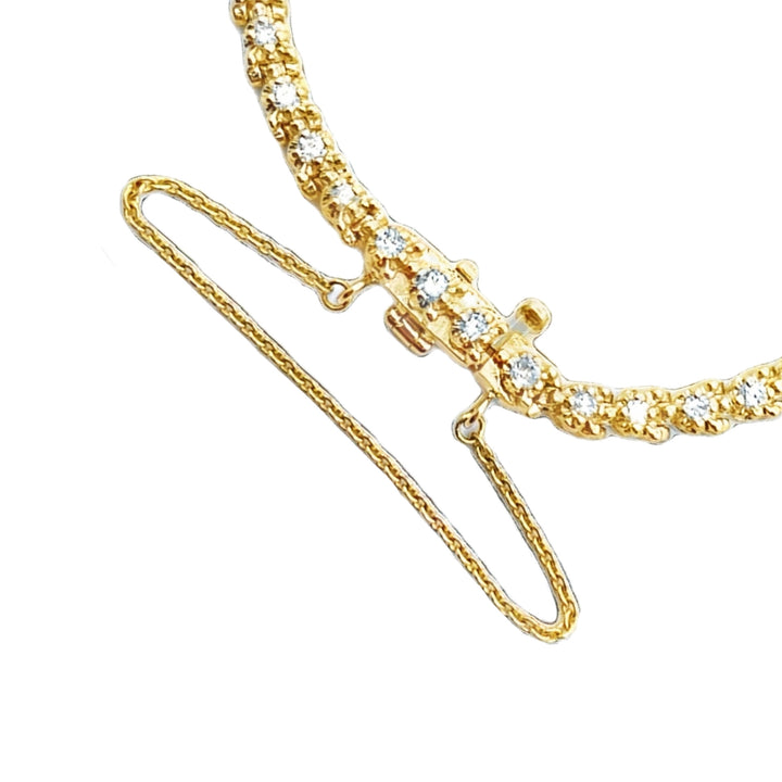 Diamond Tennis Bracelet 14K Yellow Gold .63CTW