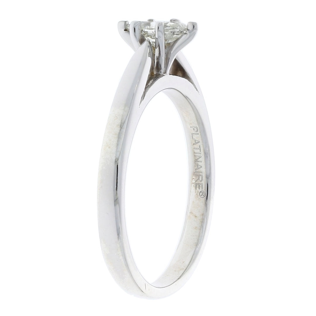 Marquise Diamond Engagement Ring 14K White Gold .30 CTW