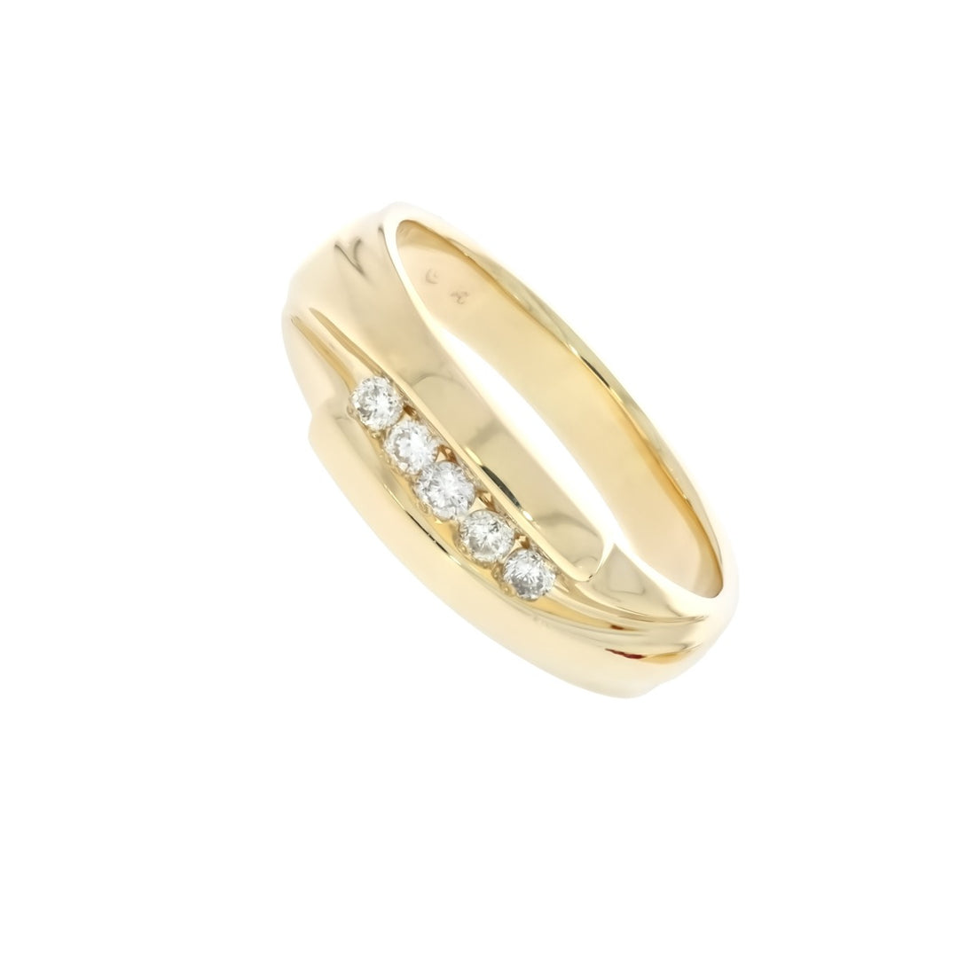 Diamond Men's Band 14K Yellow Gold .08CTW