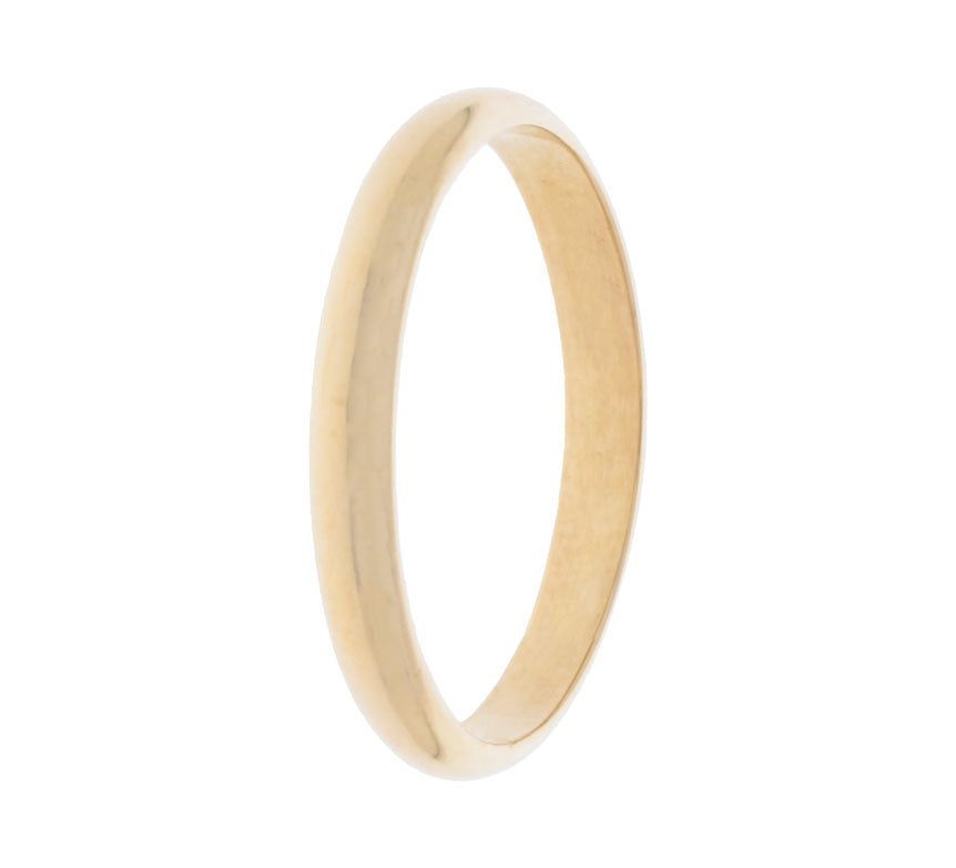 Men's Wedding 3MM Band 14K Yellow Gold