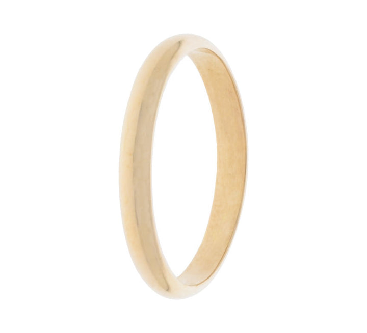 Men's Wedding 3MM Band 14K Yellow Gold