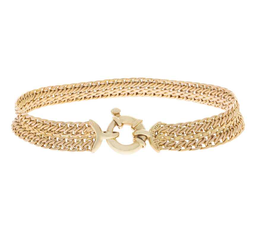 Mesh Bracelet 14K Yellow Gold