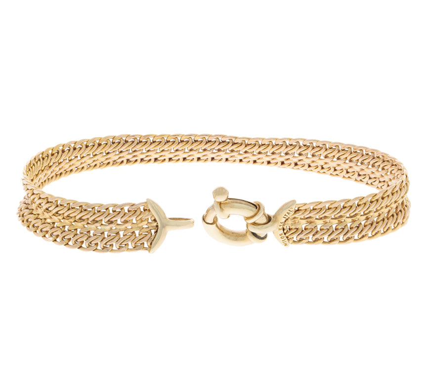 Mesh Bracelet 14K Yellow Gold