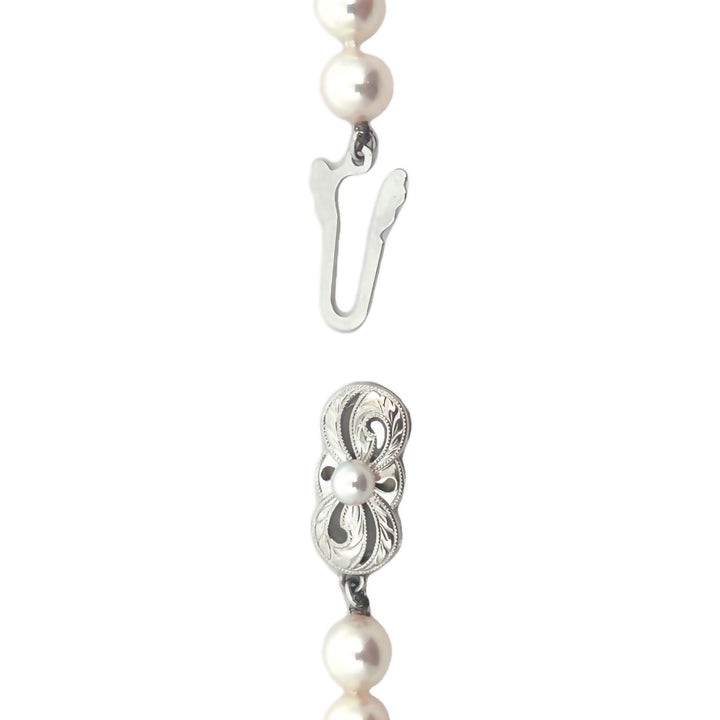 Mikimoto 6.5mm Pearl Necklace 18K White Gold