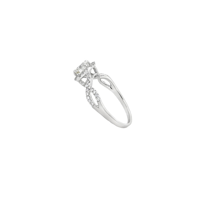 Diamond Engagement Ring 18K White Gold 1CT