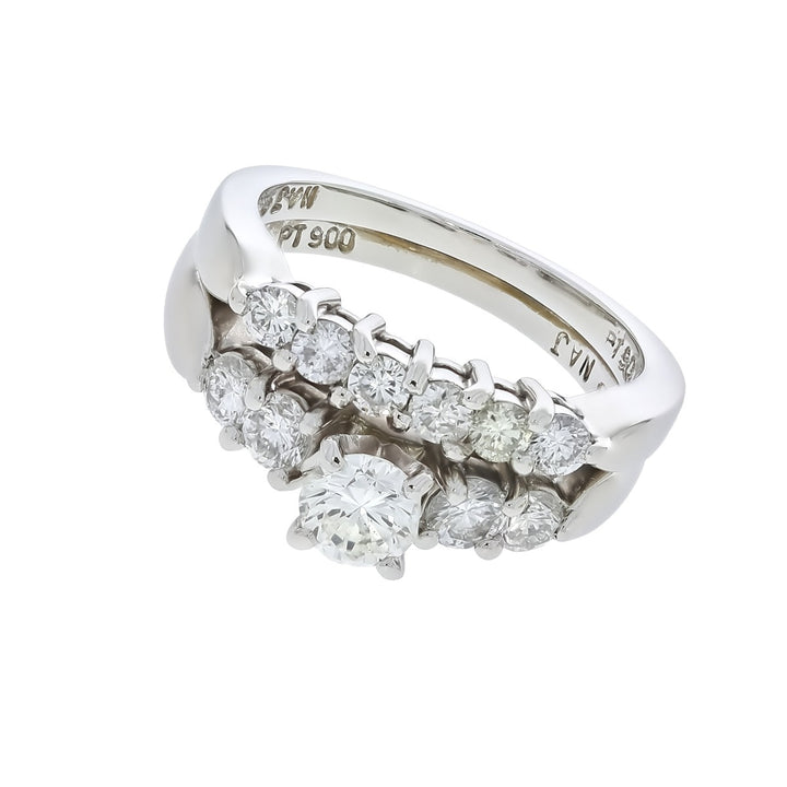 Diamond Engagement Ring Platinum .46 CT