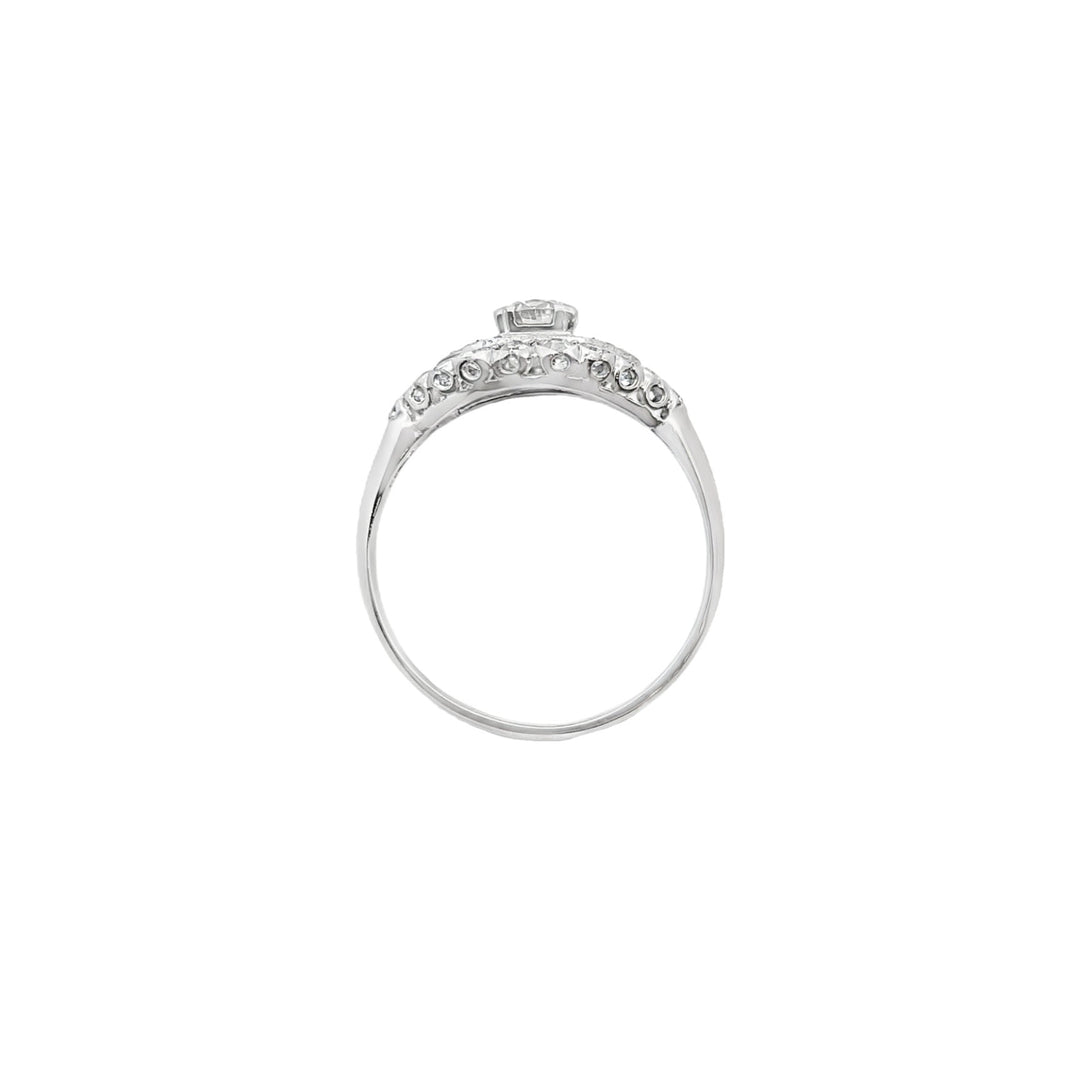 Diamond Vintage Ring Platinum 0.50 CTW