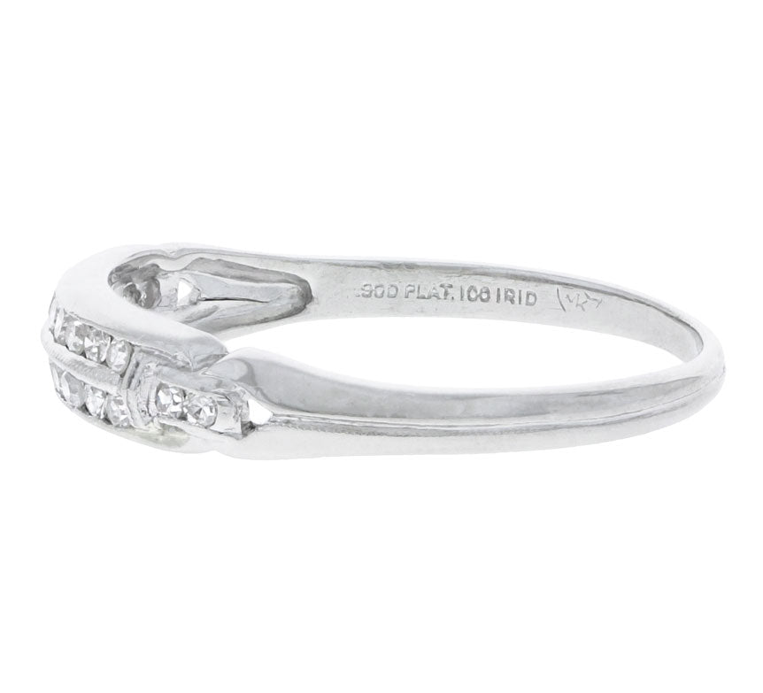 Diamond Vintage Wedding Band 1930's Platinum
