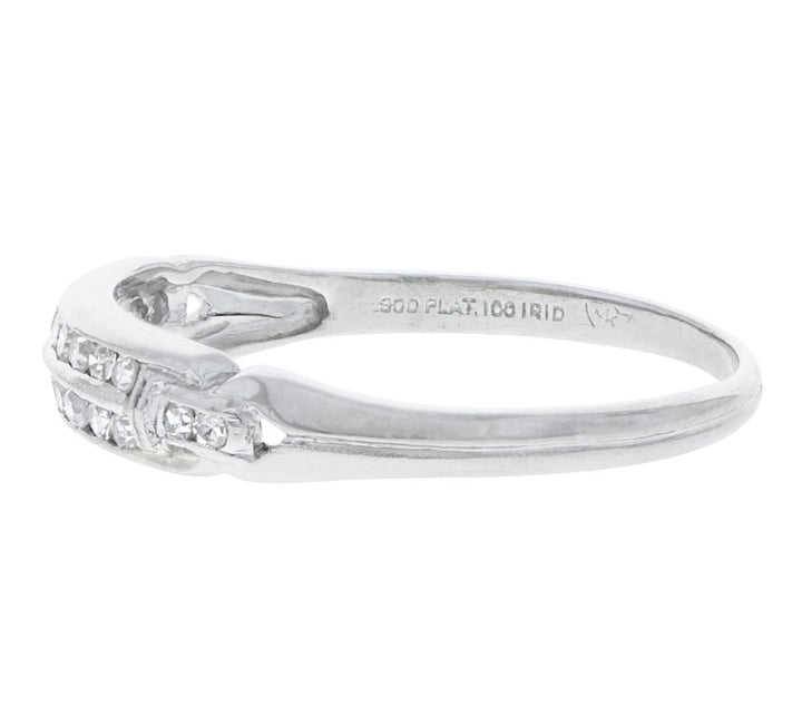 Diamond Vintage Wedding Band 1930's Platinum