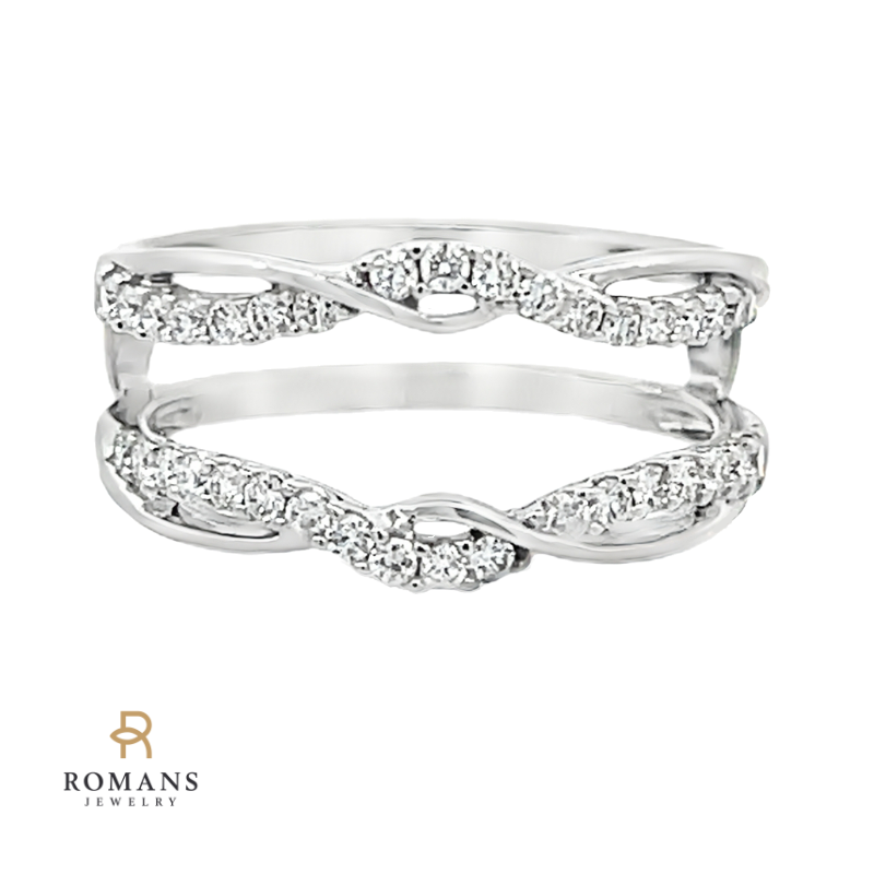 Diamond Ring Guard 14K White Gold .40CT