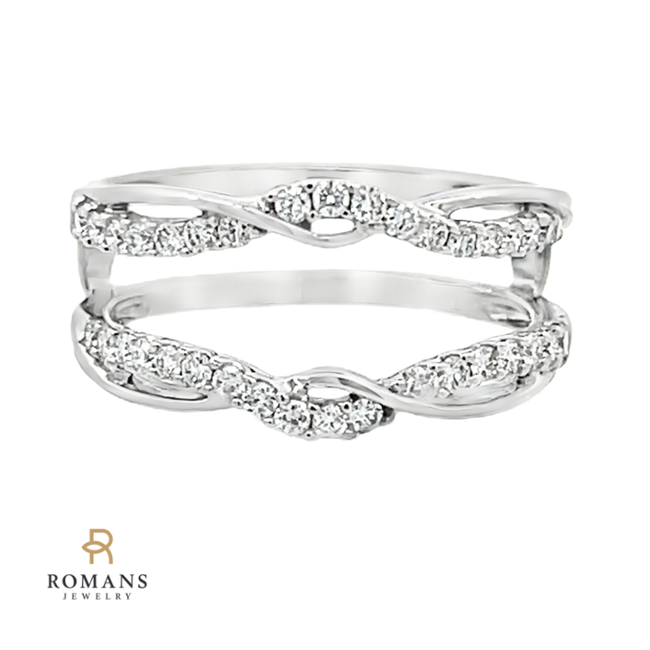 Diamond Ring Guard 14K White Gold .40CT