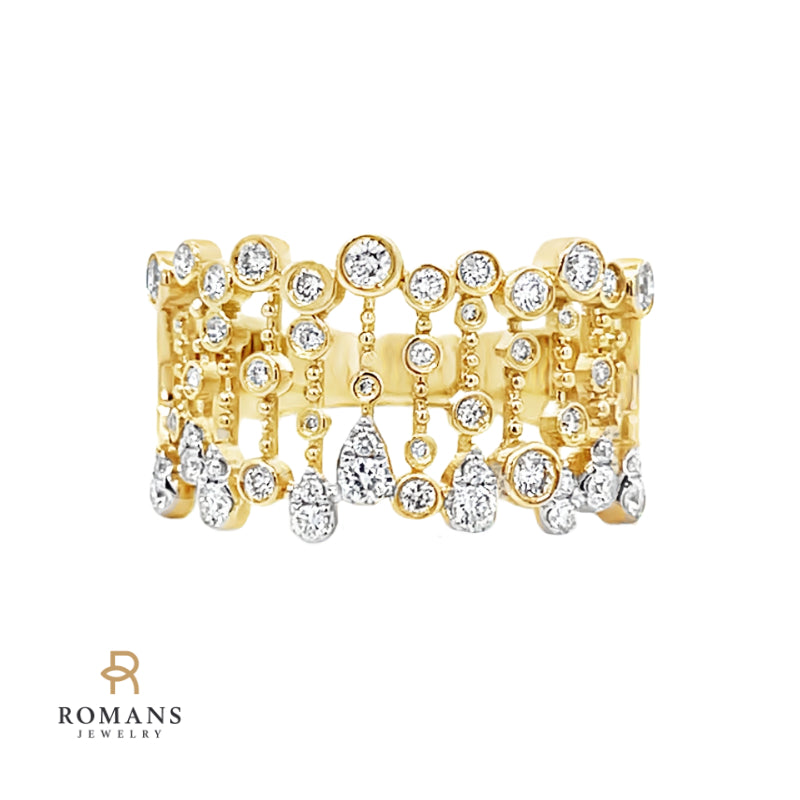 Confetti Diamond Band 14K Yellow Gold .53 CTW