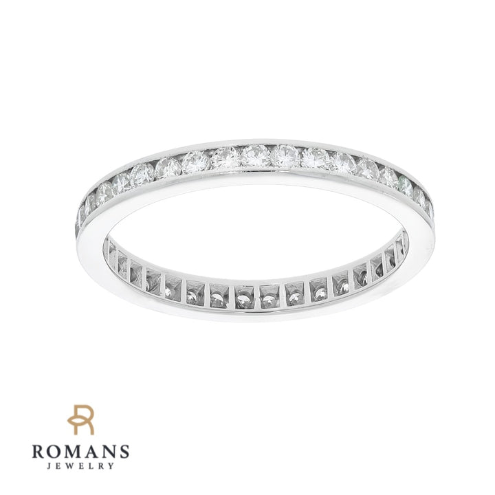 Eternity Channel Set Diamond Band Platinum .74 CTW