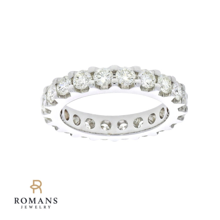 Eternity Diamond Band 14K White Gold 2.50CTW