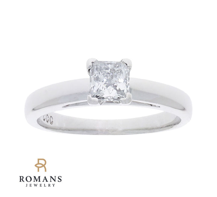Princess Cut Engagement Ring Platinum .50 CT
