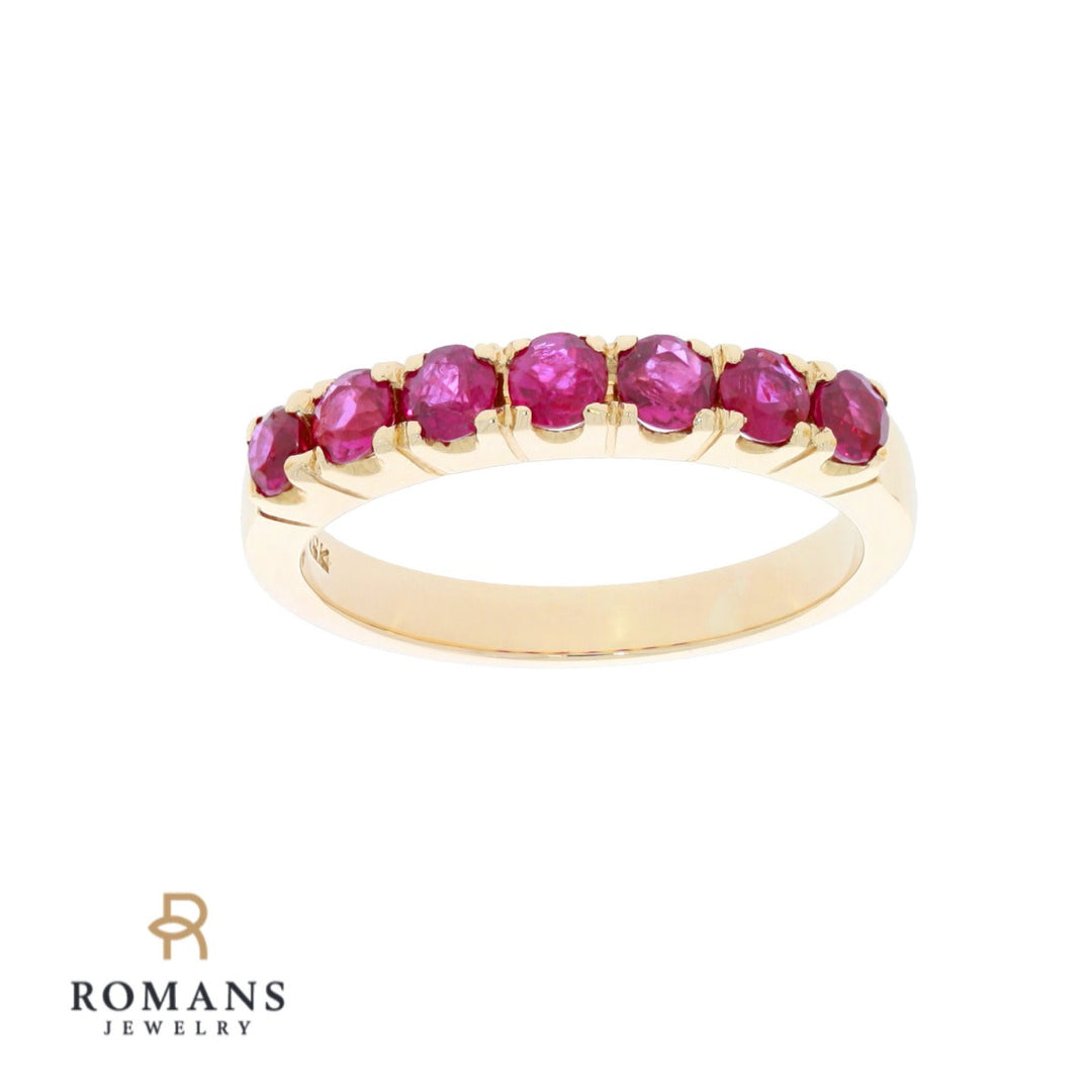 Ruby Band 18K Yellow Gold .70 CTW