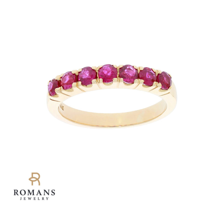 Ruby Band 18K Yellow Gold .70 CTW