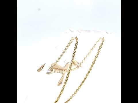 Bird Pendant 14K Yellow Gold