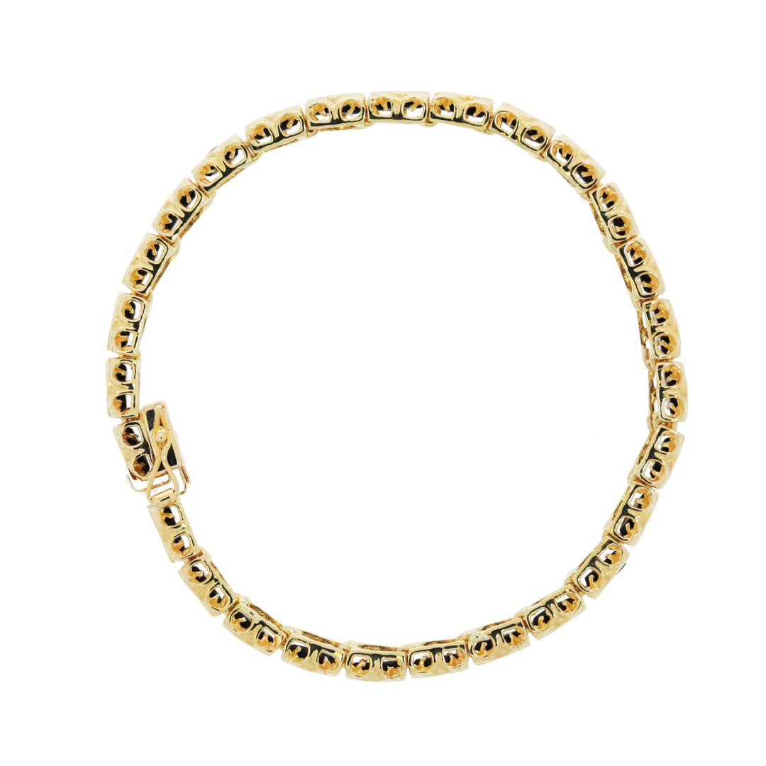 Black Onyx Bracelet 14K Yellow Gold