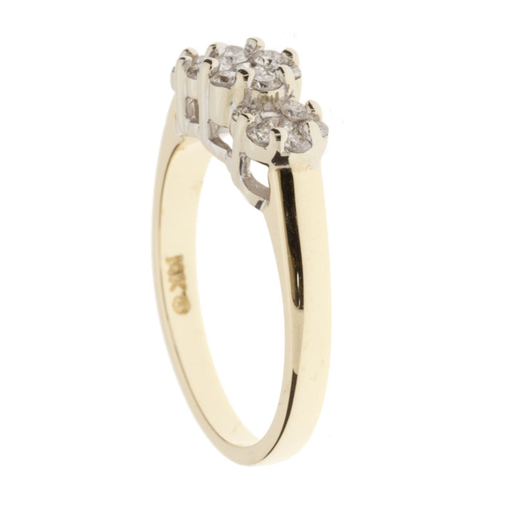 Multi-Diamond Ring 14K Two Tone .75CTW