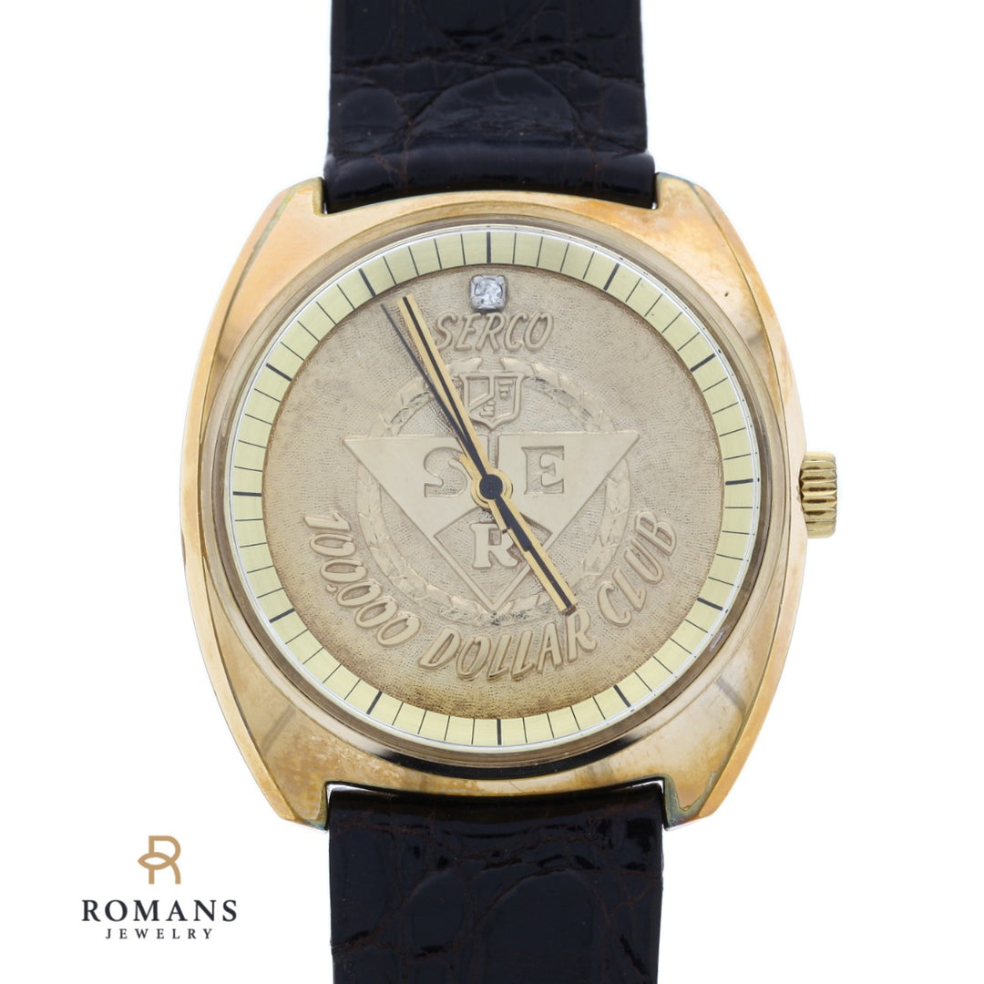 Serco Watch 100,000 Dollar Club Gold Plated AS2062