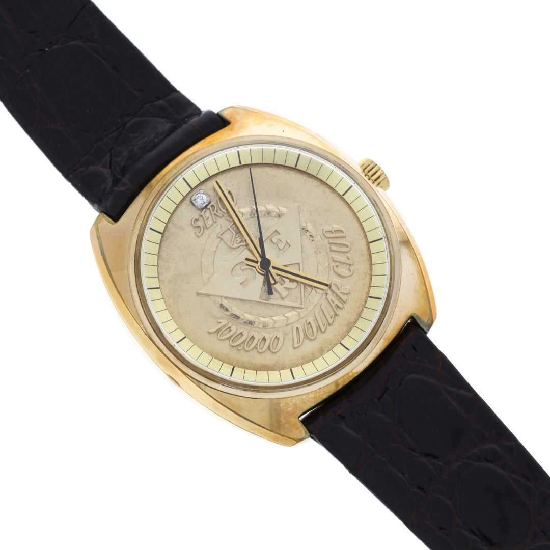Serco Watch 100,000 Dollar Club Gold Plated AS2062