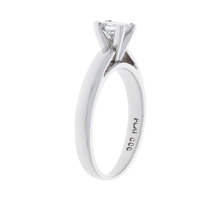 Princess Cut Engagement Ring Platinum .50 CT