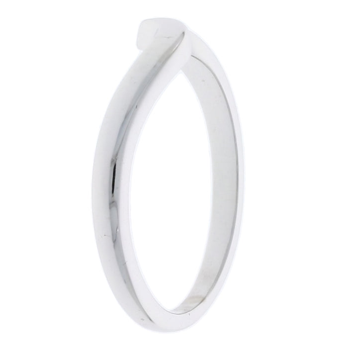 Swirl 1.5MM Band 14K White Gold