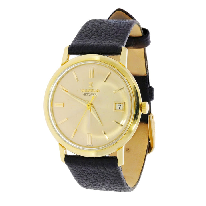 Gubelin Automatic Swiss 18K Yellow Gold 25J Vintage Watch