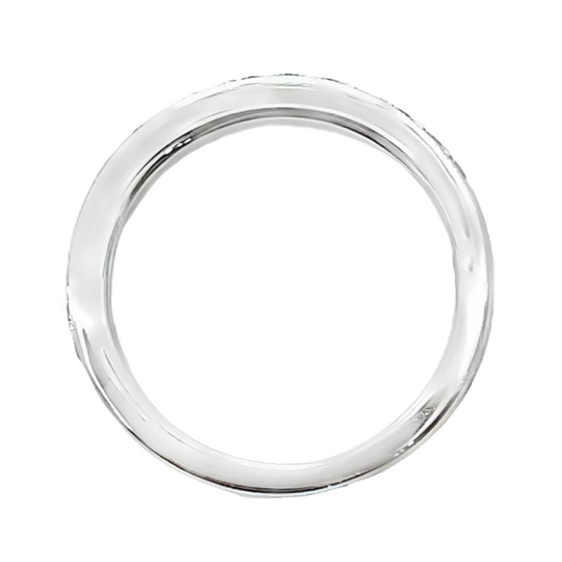 The Leo Diamond Wedding Band 14K White Gold .25 CTW
