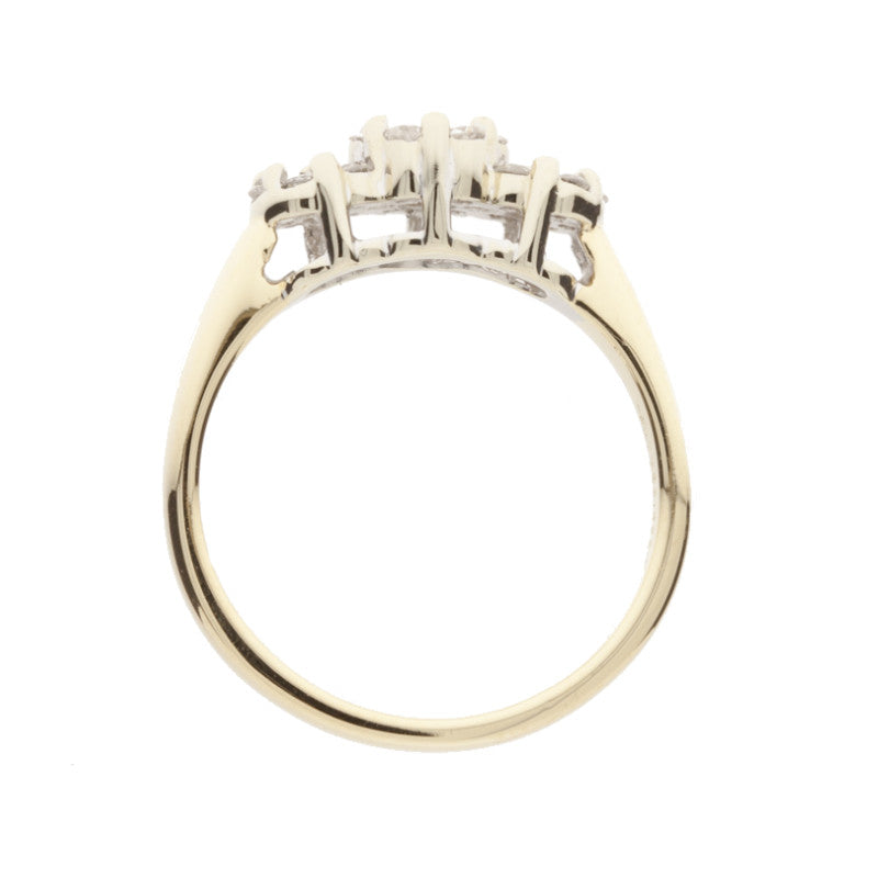Multi-Diamond Ring 14K Two Tone .75CTW