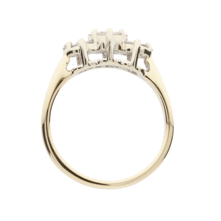 Multi-Diamond Ring 14K Two Tone .75CTW