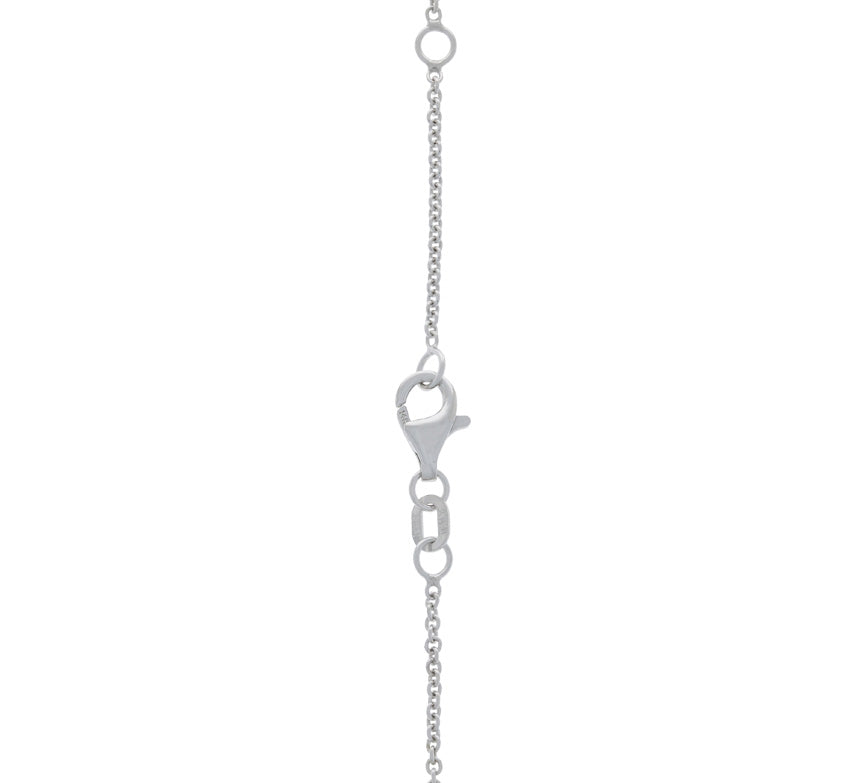 Tourmaline Brazil Rubellite Necklace 14K White Gold 4.81CT