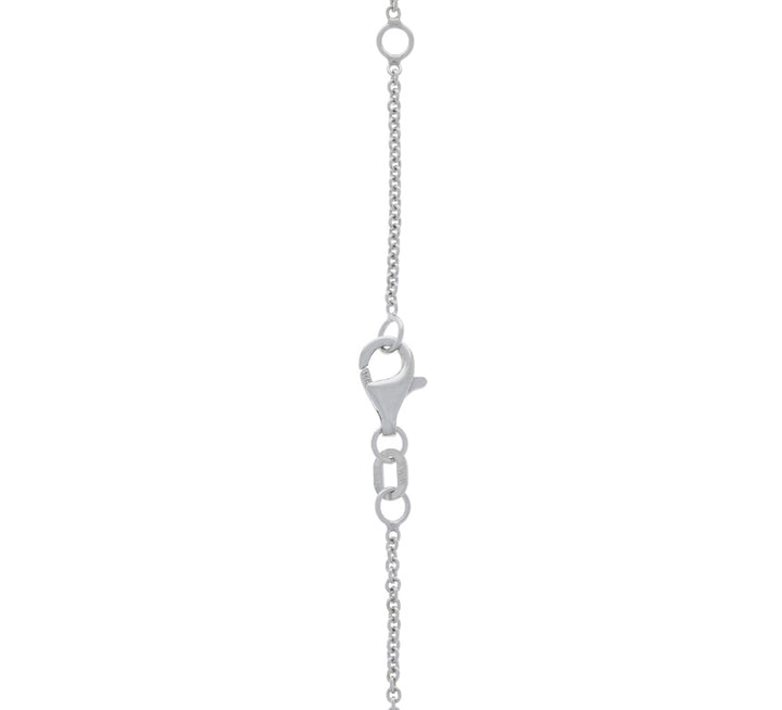 Tourmaline Brazil Rubellite Necklace 14K White Gold 4.81CT