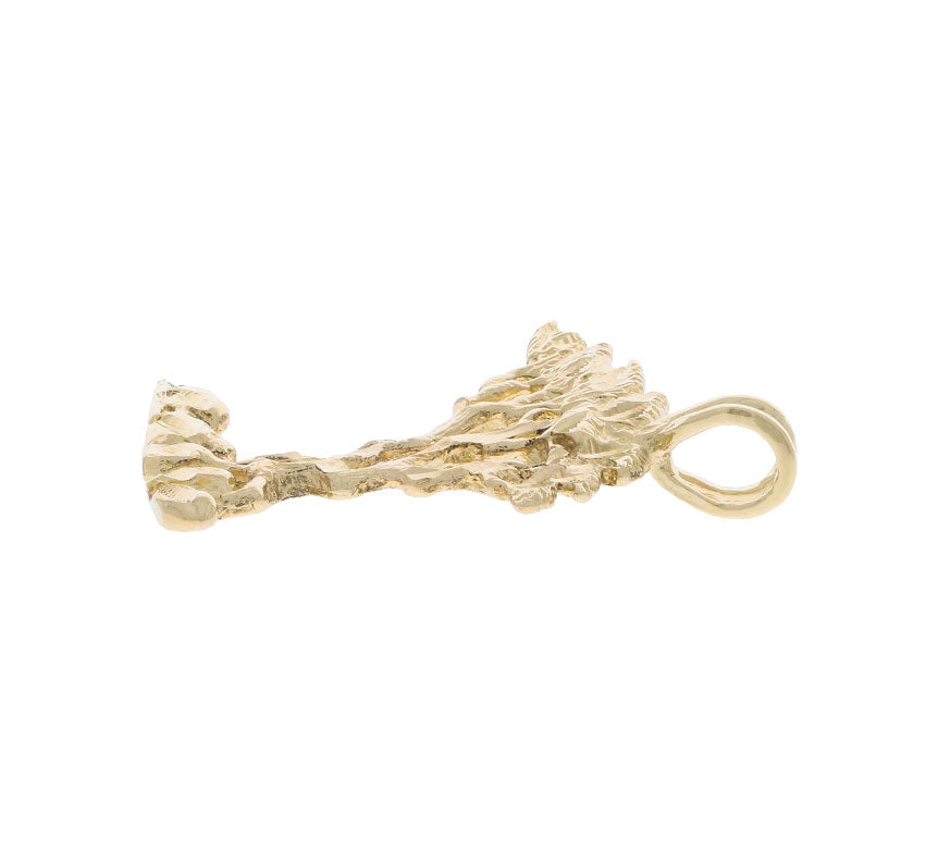 Cypress Tree Pendant 14K Yellow Gold