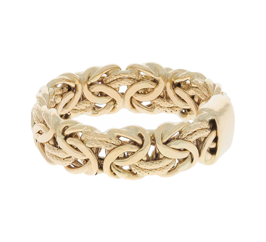 Byzantine Hollow Band 18K Yellow Gold